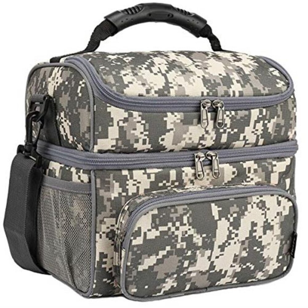 Insulated Lunch Tote Bag Large Double Layer Adult Cooler